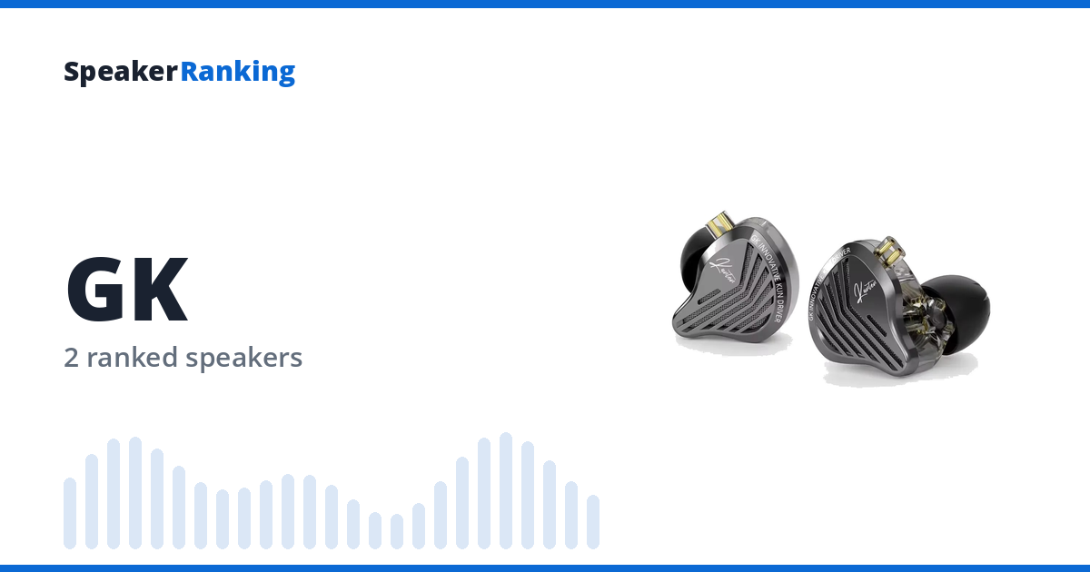 GK Speaker Rankings and Reviews