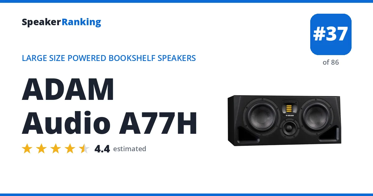 ADAM Audio A77H ranking card
