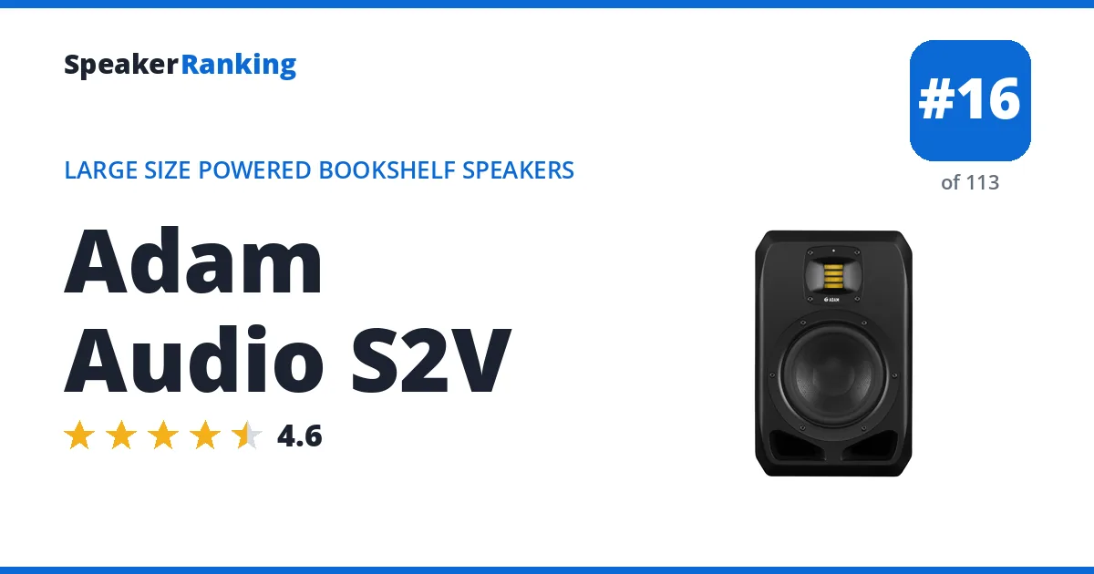 Adam Audio S2V ranking card