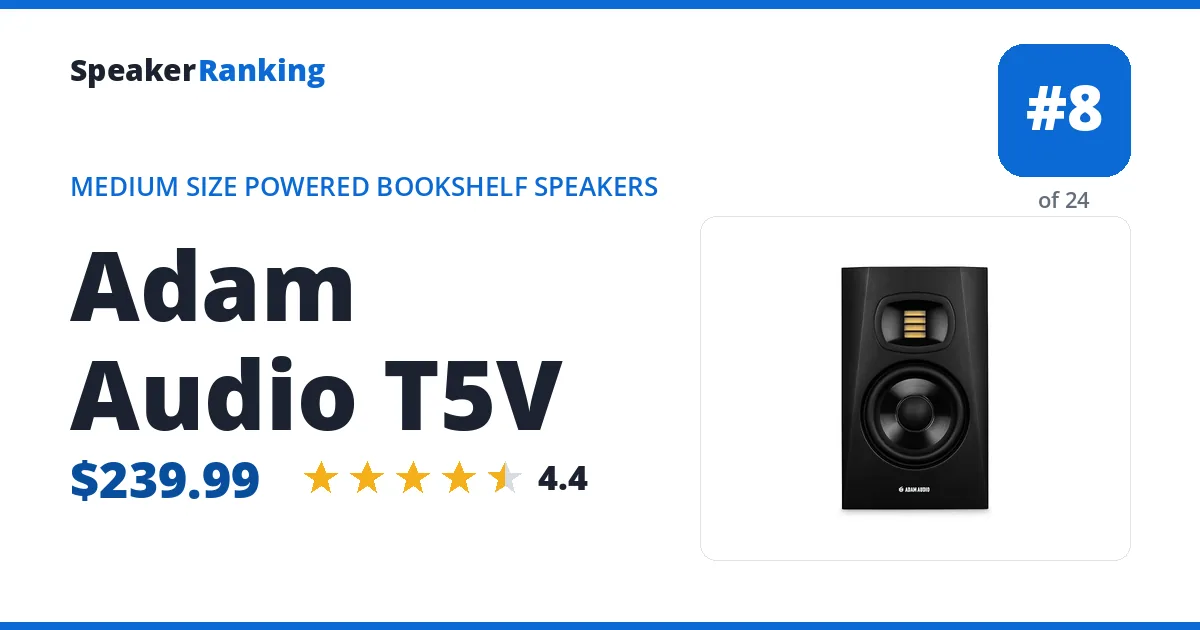 Adam Audio T5V ranking card