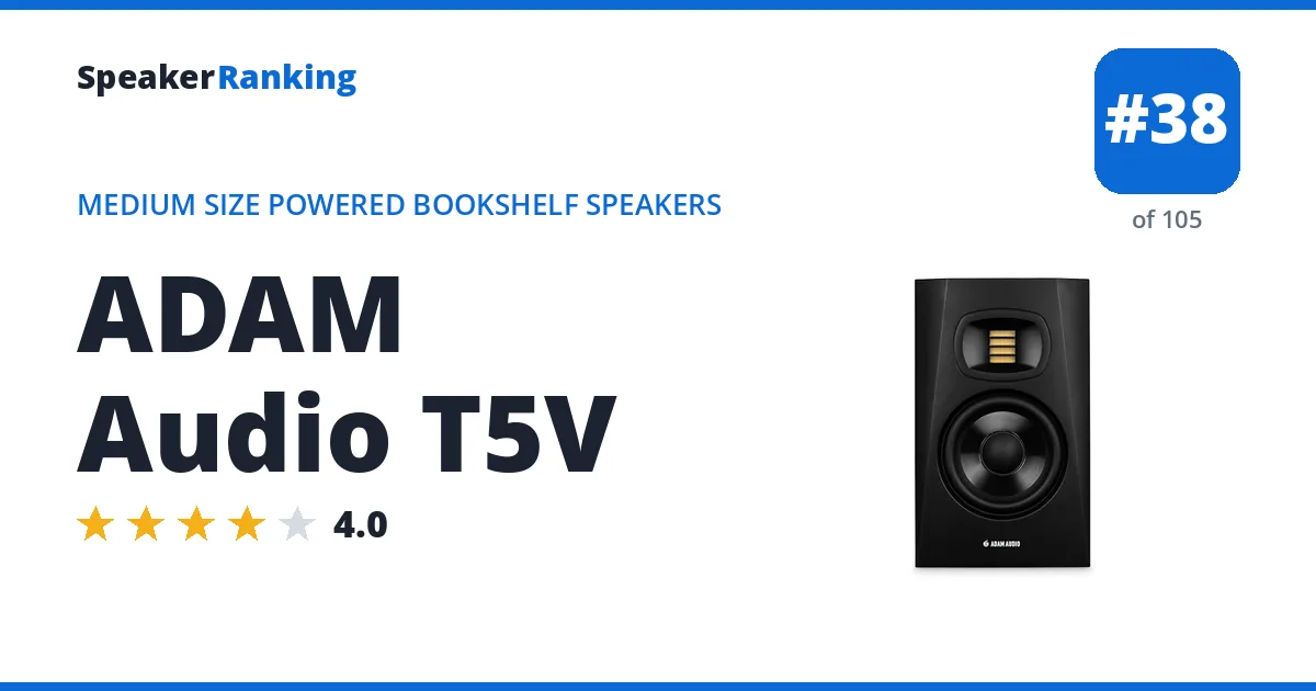 ADAM Audio T5V ranking card