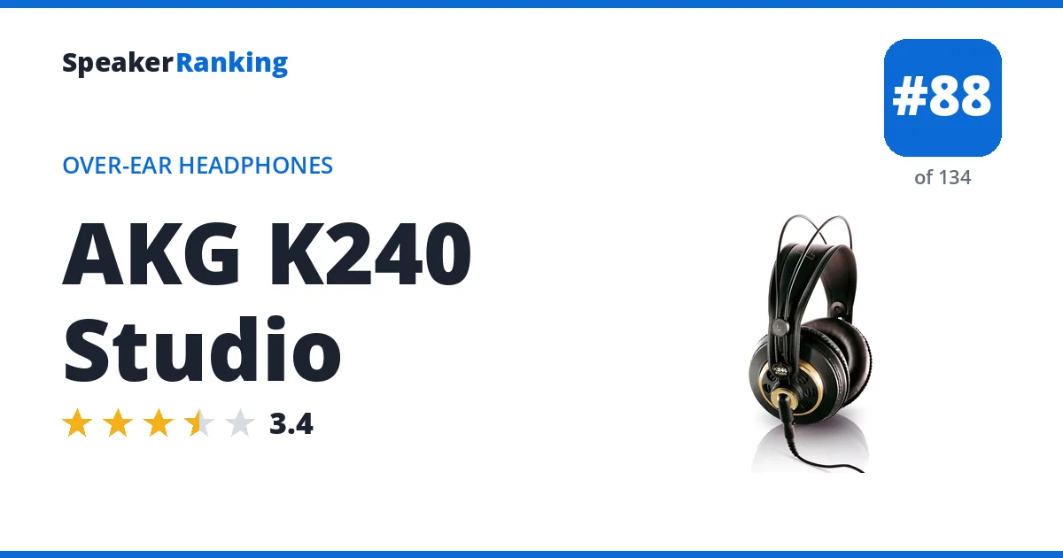 AKG K240 Studio ranking card