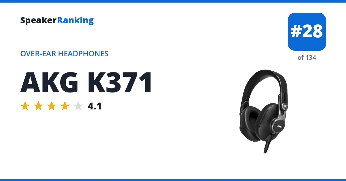 AKG K371 ranking card