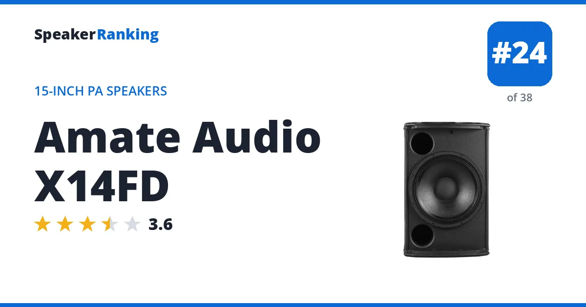 Amate Audio X14FD ranking card