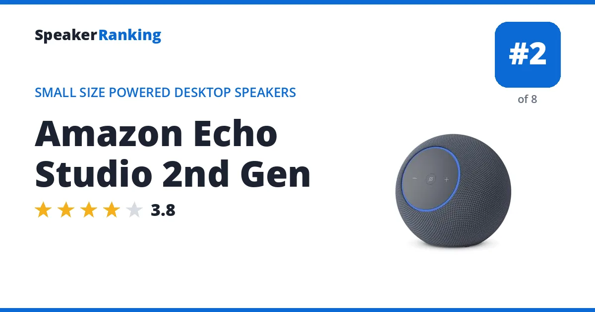 Amazon Echo Studio 2nd Gen ranking card