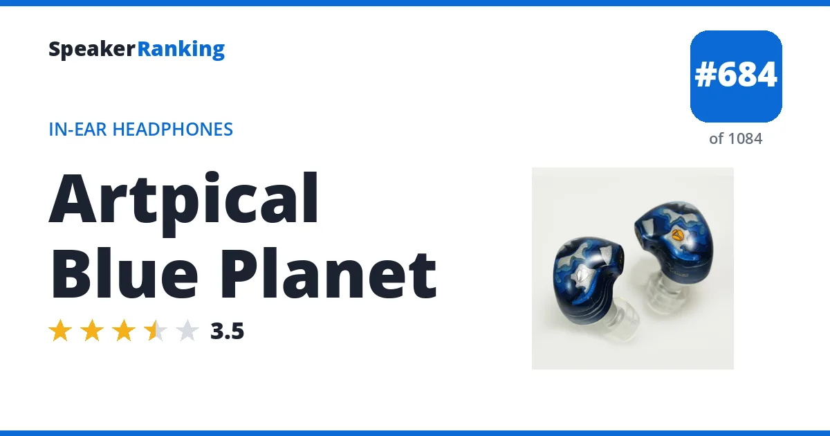 Artpical Blue Planet - ranked #684 of 1084 In-Ear Headphones · Editor's rating 3.5/5