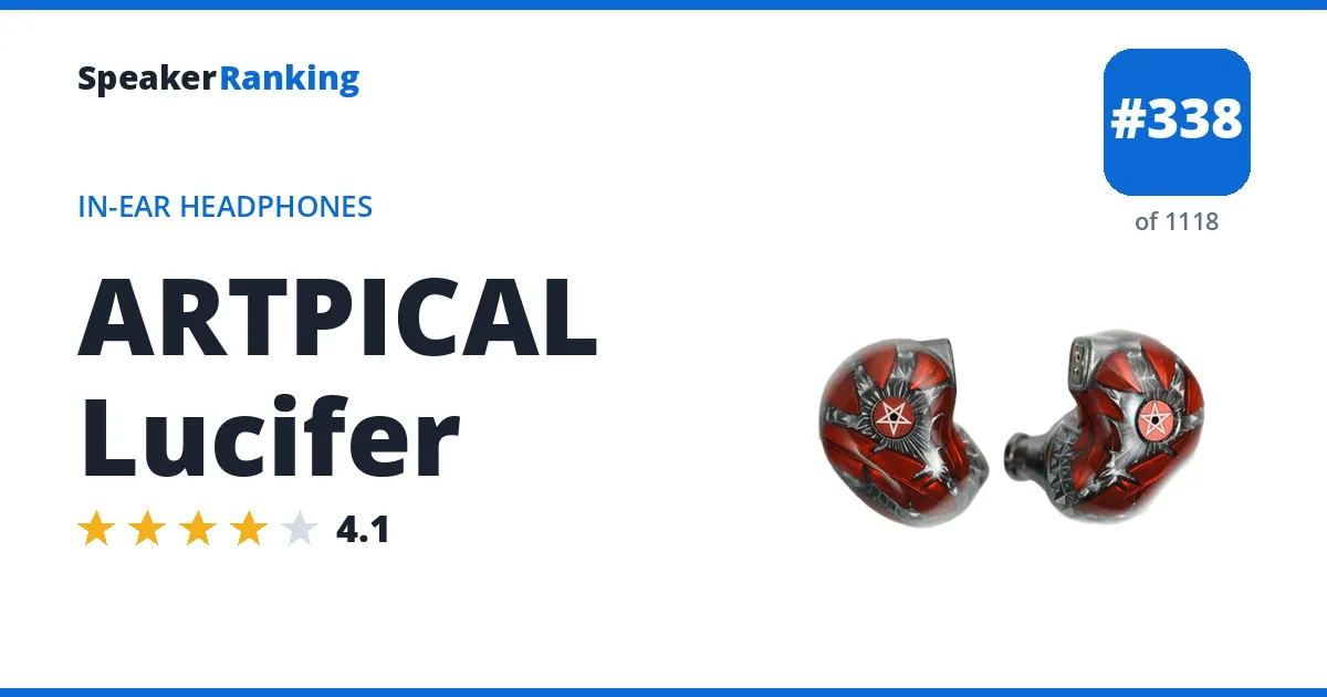 ARTPICAL Lucifer - ranked #338 of 1118 In-Ear Headphones · Editor's rating 4.1/5