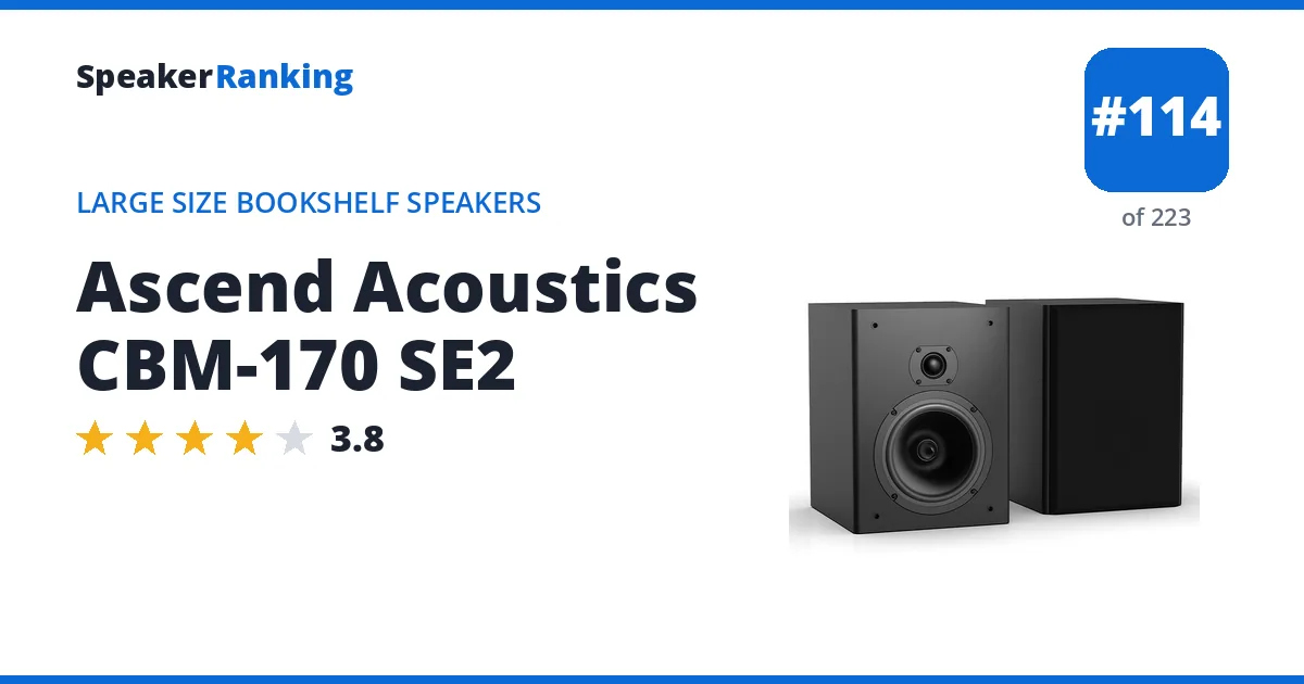 Ascend Acoustics CBM-170 SE2 ranking card