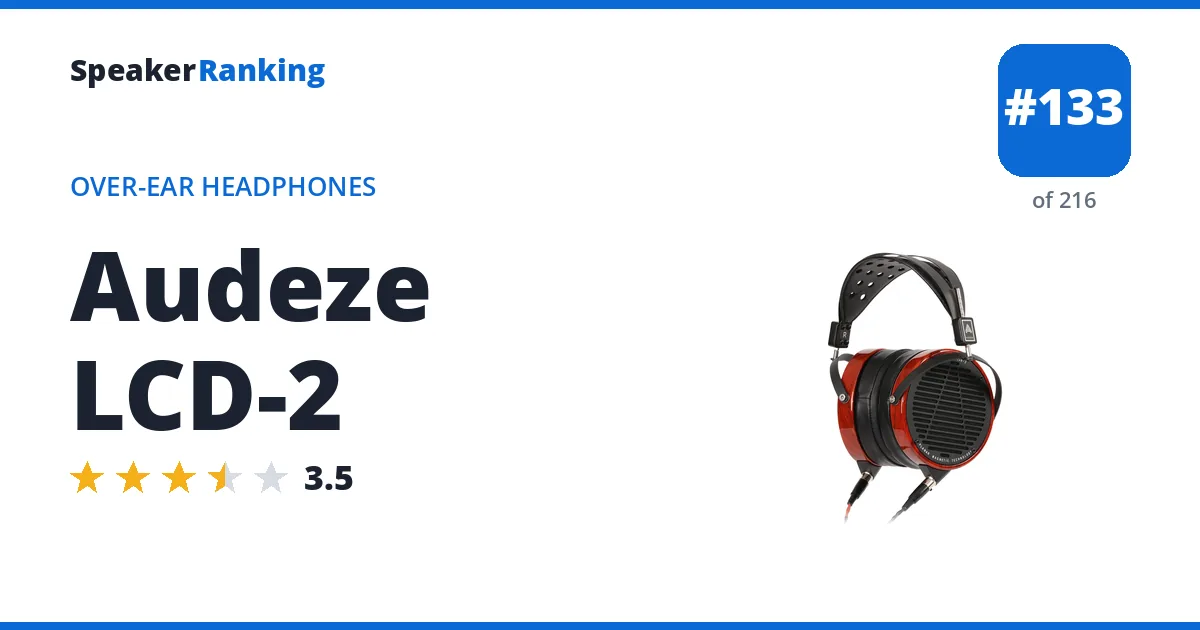 Audeze LCD-2 ranking card