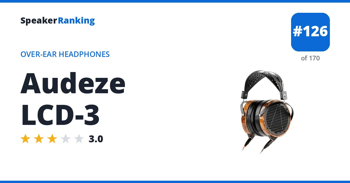 Audeze LCD-3 ranking card