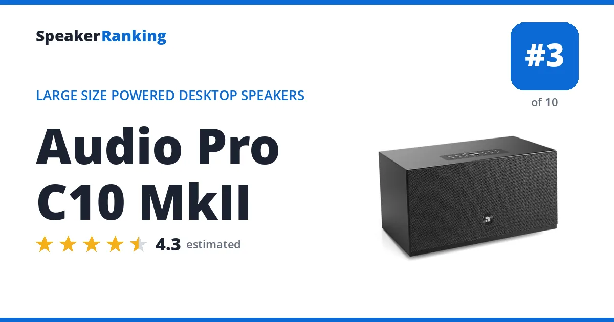 Audio Pro C10 MkII ranking card