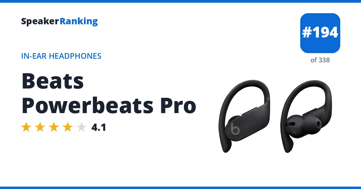 Beats Powerbeats Pro ranking card