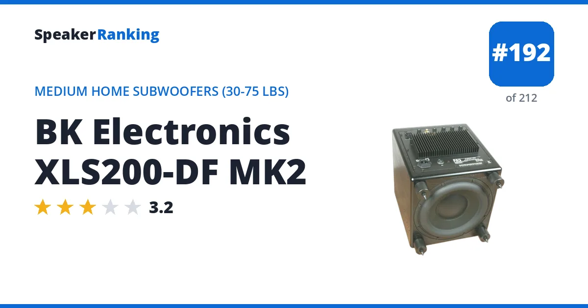 BK Electronics XLS200-DF MK2 ranking card