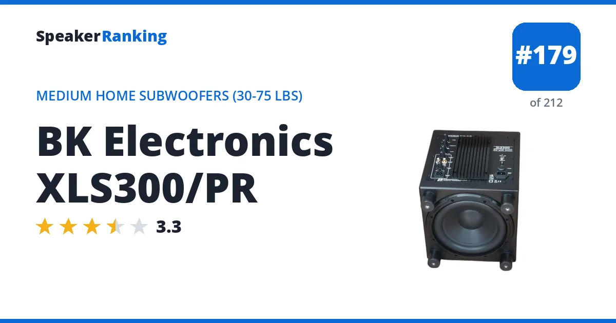 BK Electronics XLS300/PR ranking card