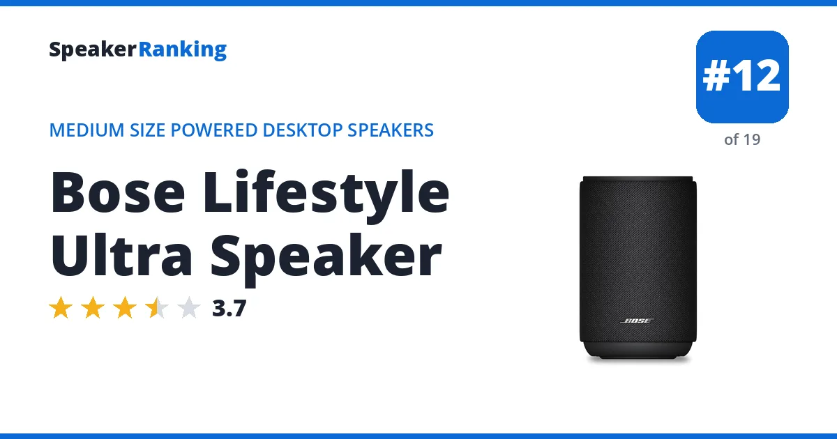 Bose Lifestyle Ultra Speaker ranking card