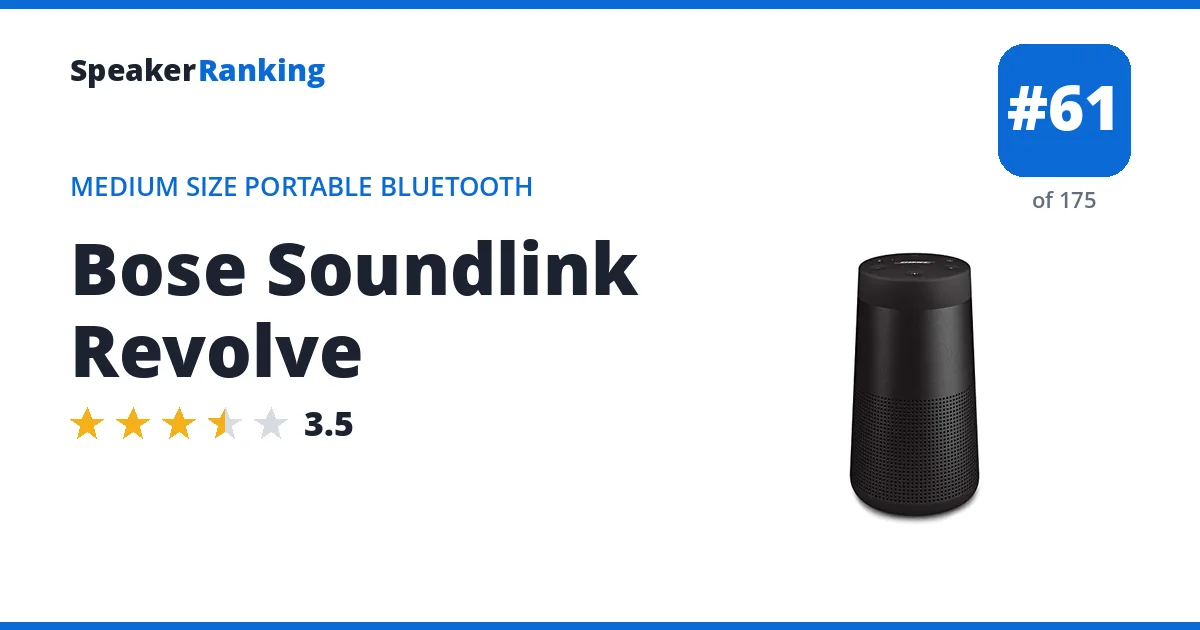 Bose Soundlink Revolve ranking card