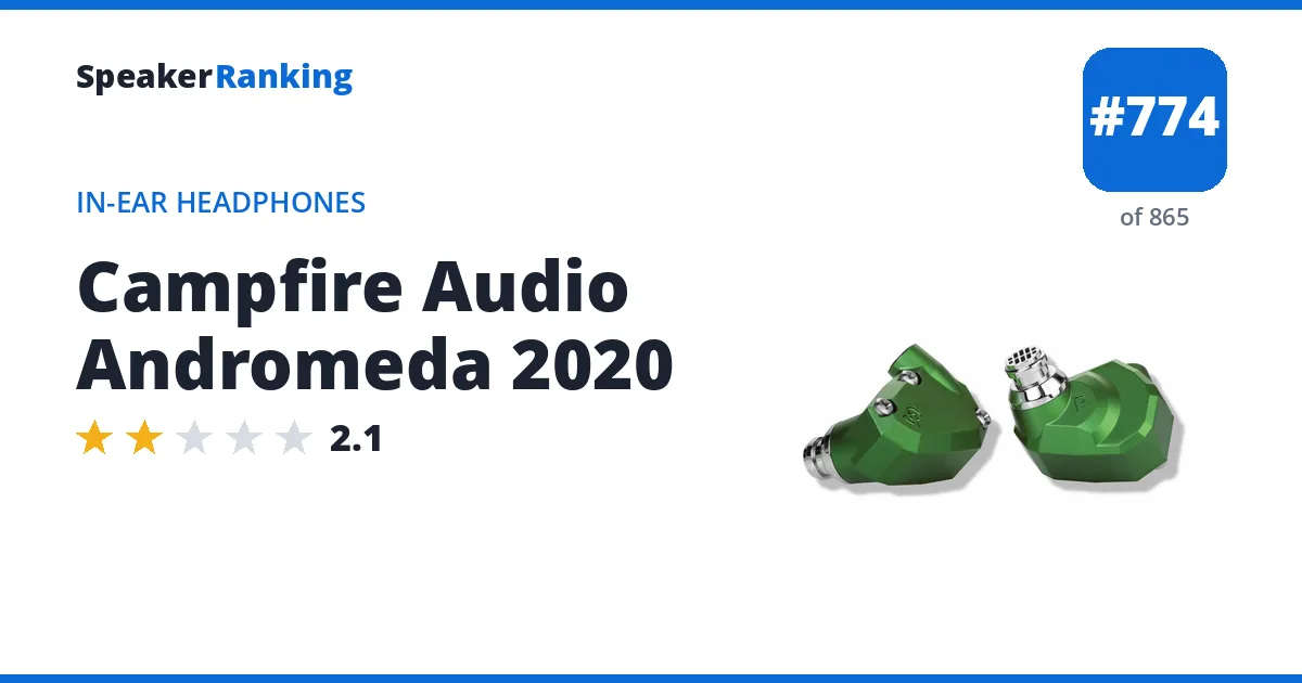 Campfire Audio Andromeda 2020 ranking card