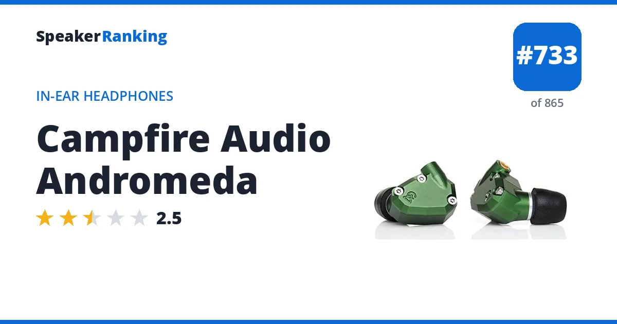 Campfire Audio Andromeda ranking card