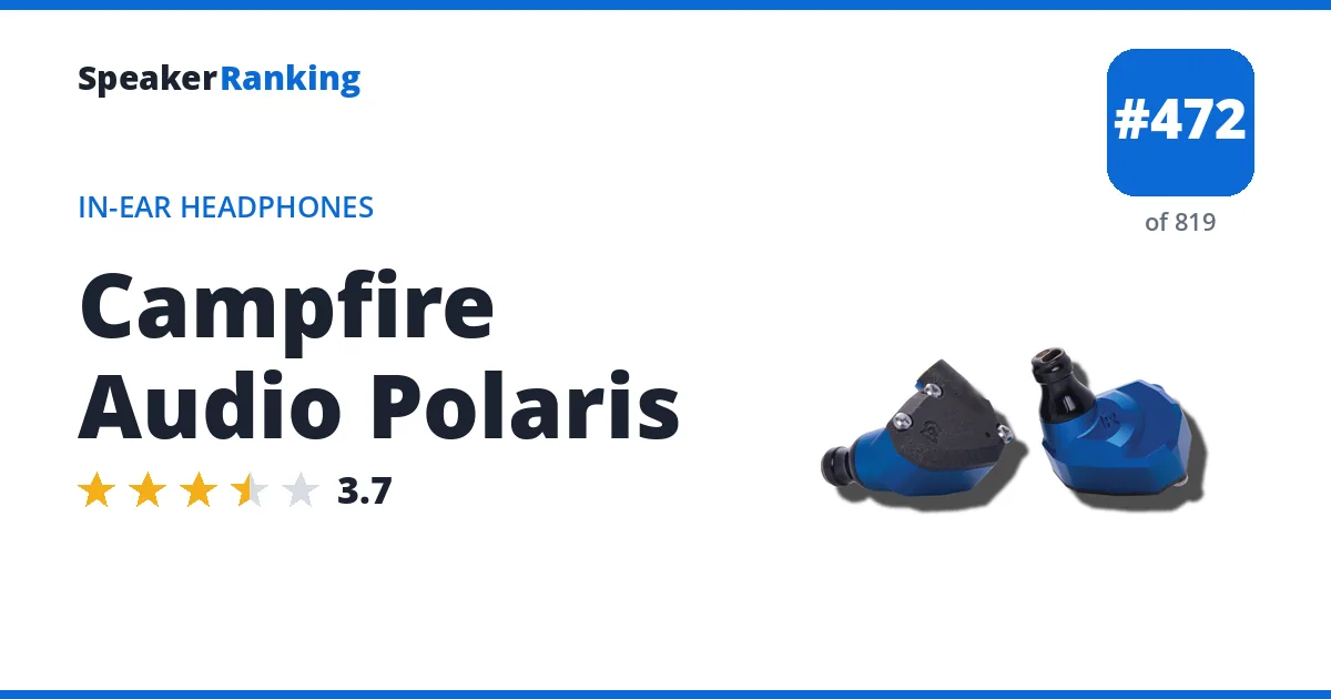 Campfire Audio Polaris - ranked #472 of 749 In-Ear Headphones · Editor's rating 3.7/5