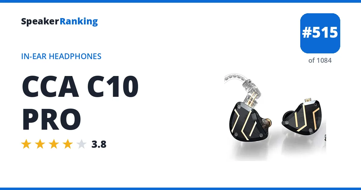 CCA C10 PRO - ranked #515 of 1084 In-Ear Headphones · Editor's rating 3.8/5