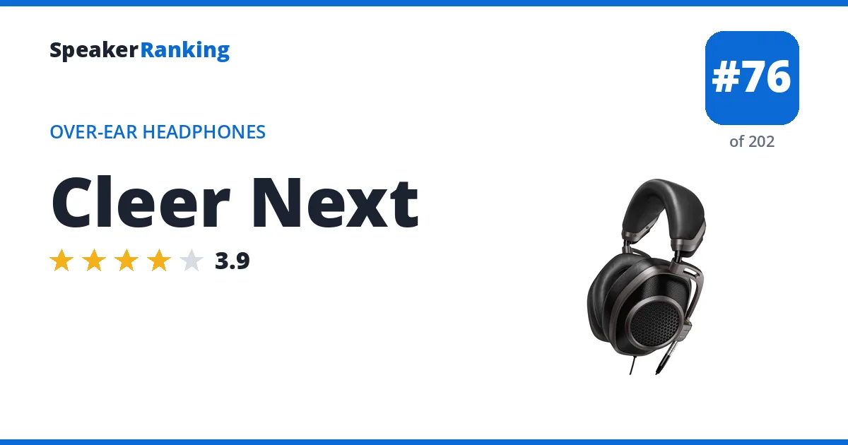 Cleer Next - ranked #76 of 201 Over-Ear Headphones · Editor's rating 3.9/5