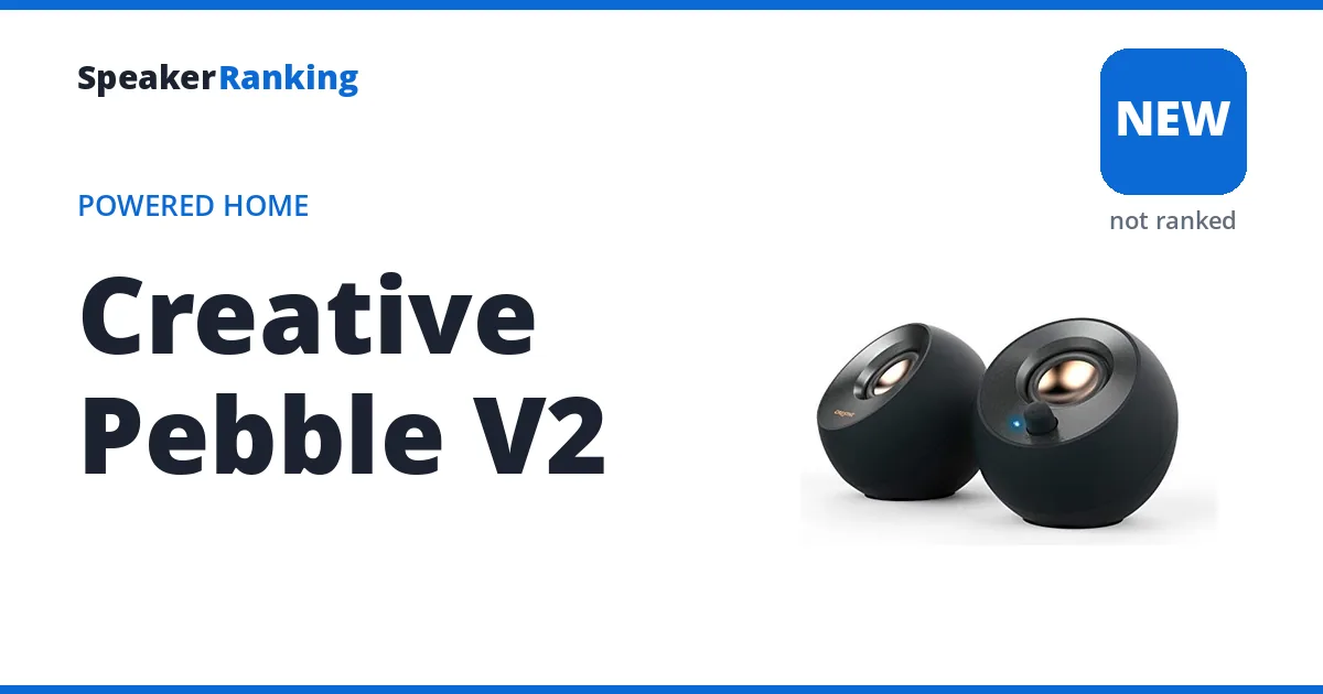 Creative Pebble V2 ranking card