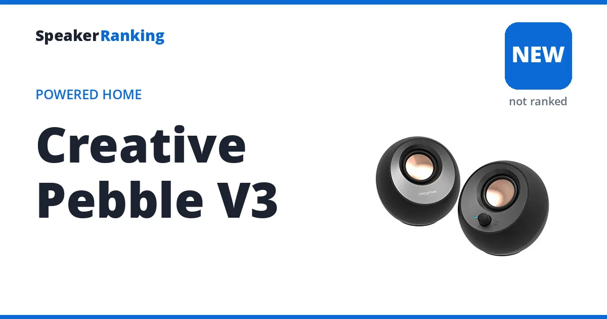 Creative Pebble V3 ranking card
