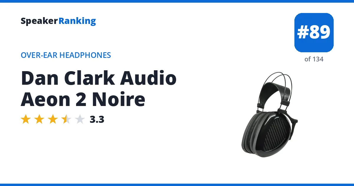Dan Clark Audio Aeon 2 Noire ranking card