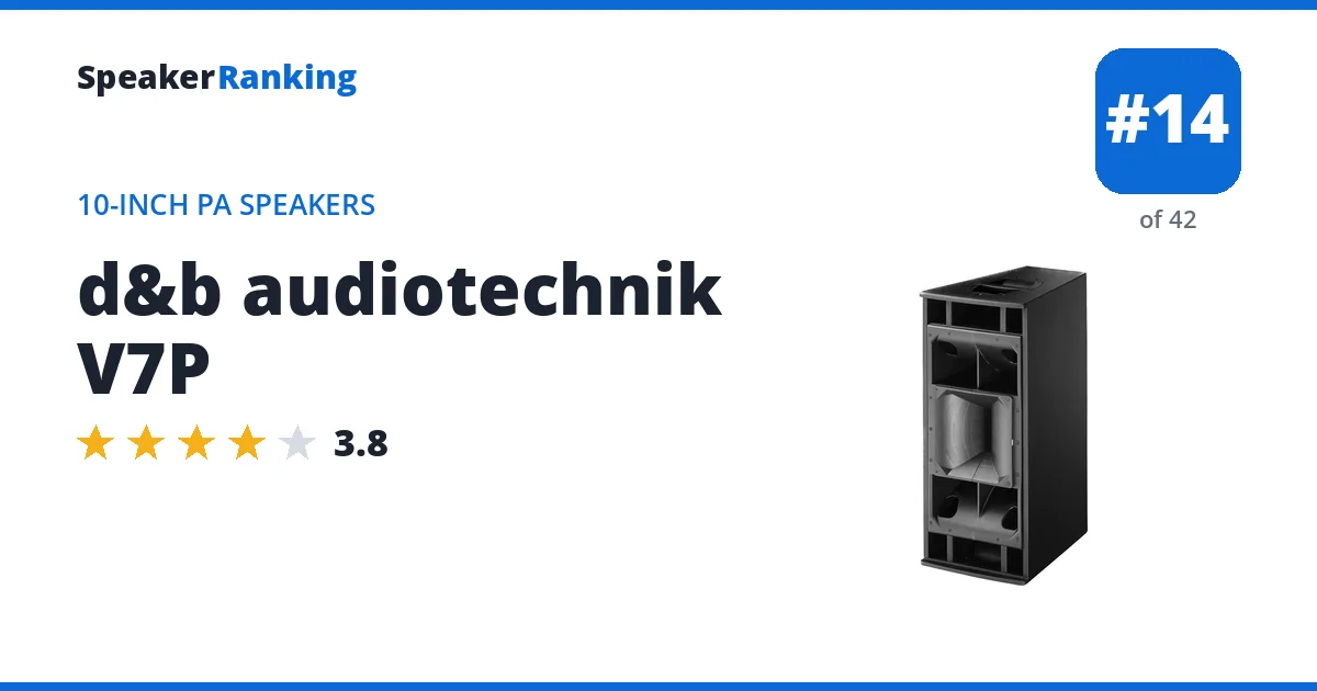 d&b audiotechnik V7P ranking card