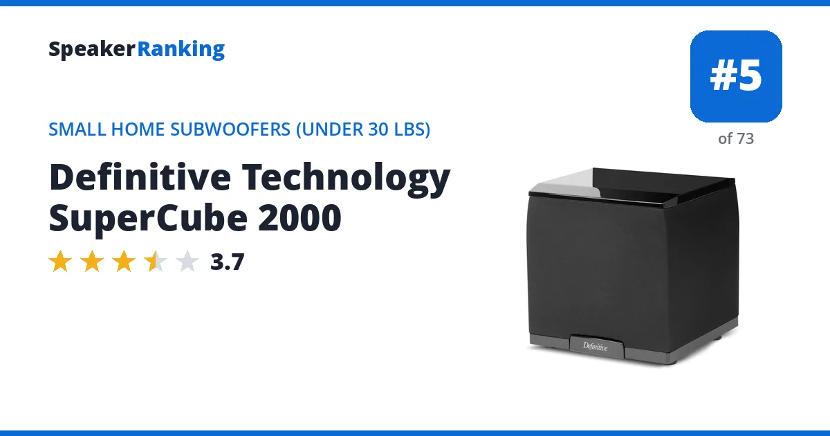 Definitive Technology SuperCube 2000 ranking card