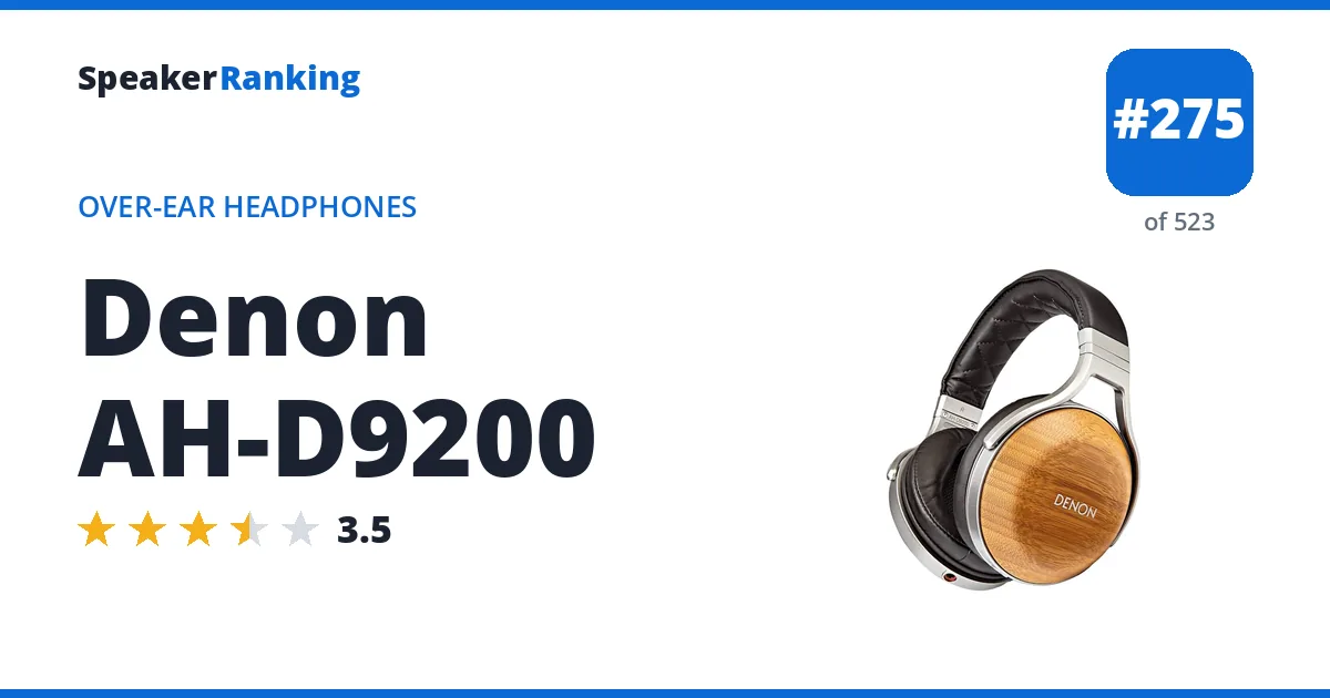Denon AH-D9200 ranking card