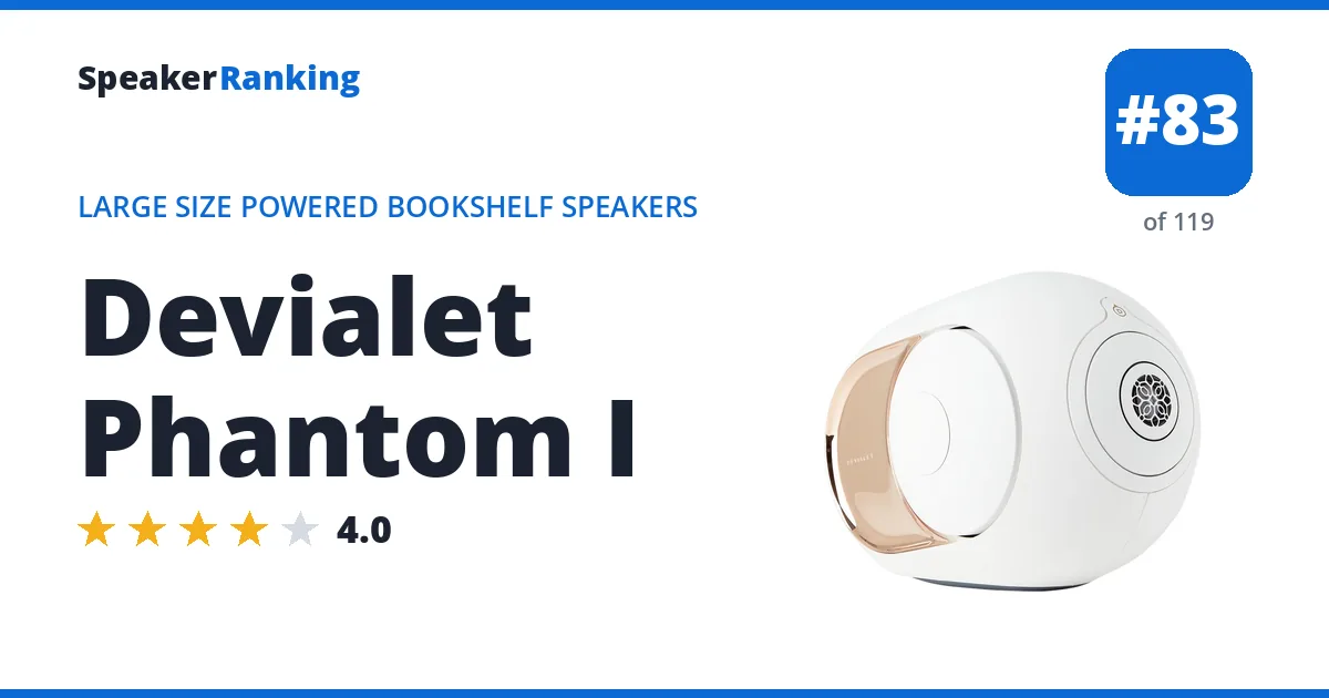 Devialet Phantom I ranking card