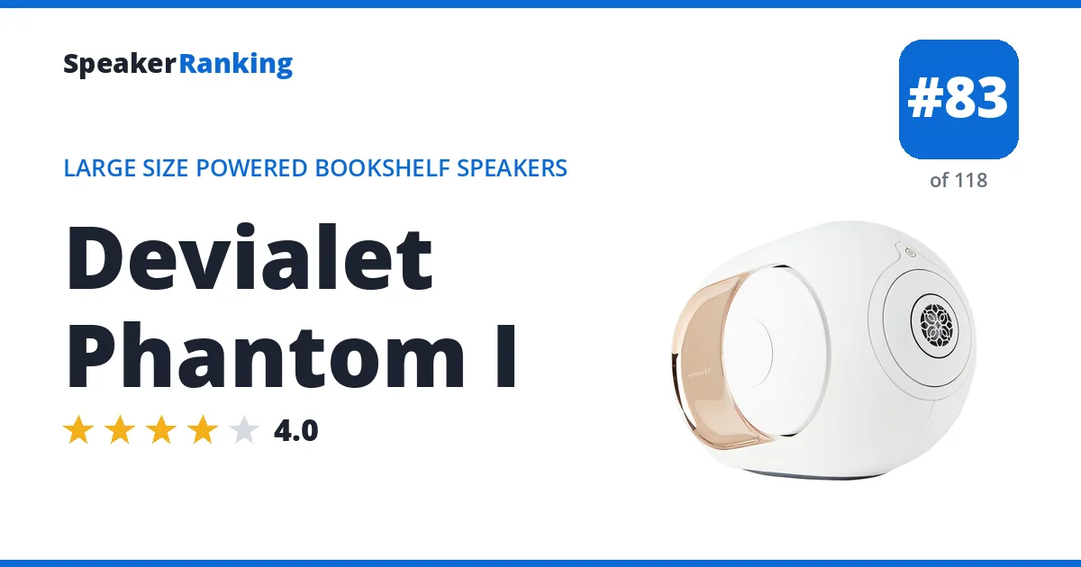 Devialet Phantom I ranking card