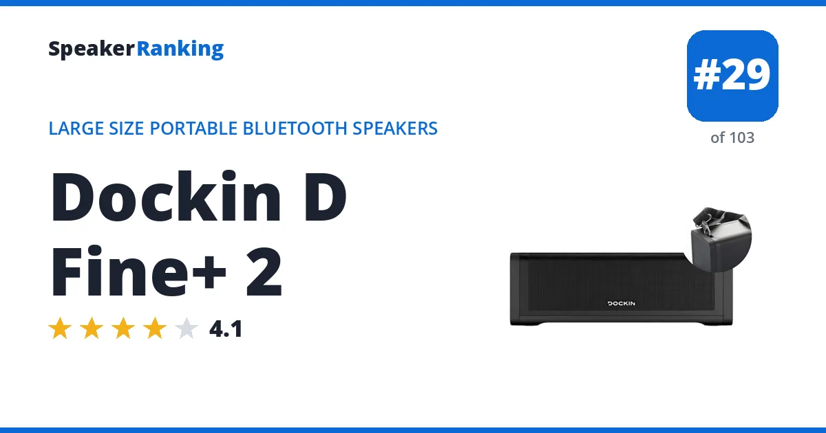 Dockin D Fine+ 2 ranking card