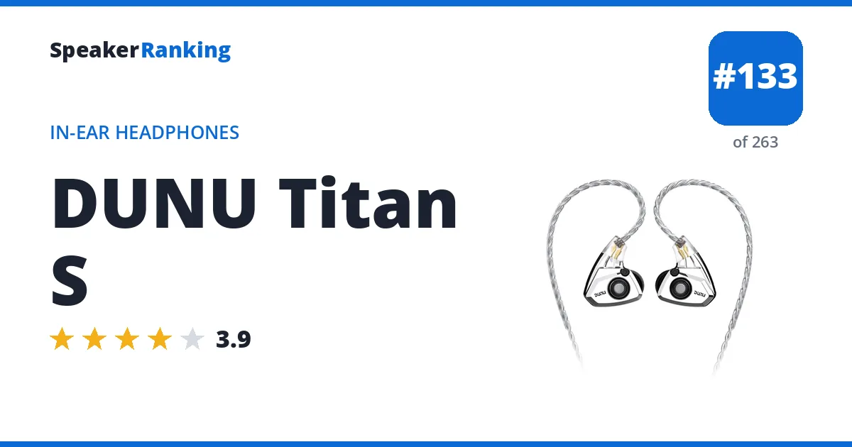 DUNU Titan S ranking card