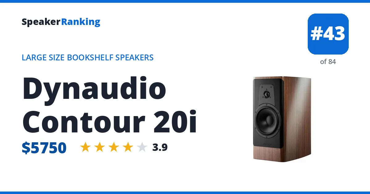 Dynaudio Contour 20i ranking card