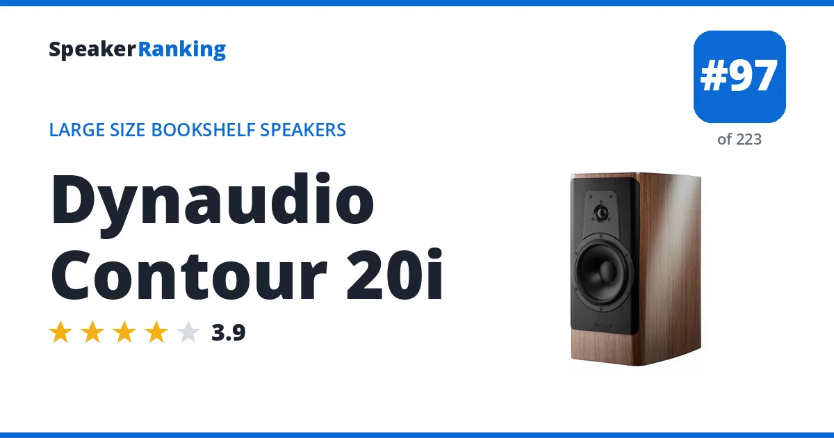 Dynaudio Contour 20i ranking card