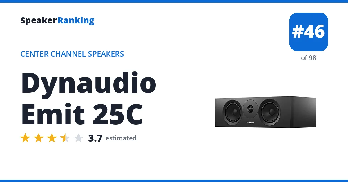 Dynaudio Emit 25C ranking card