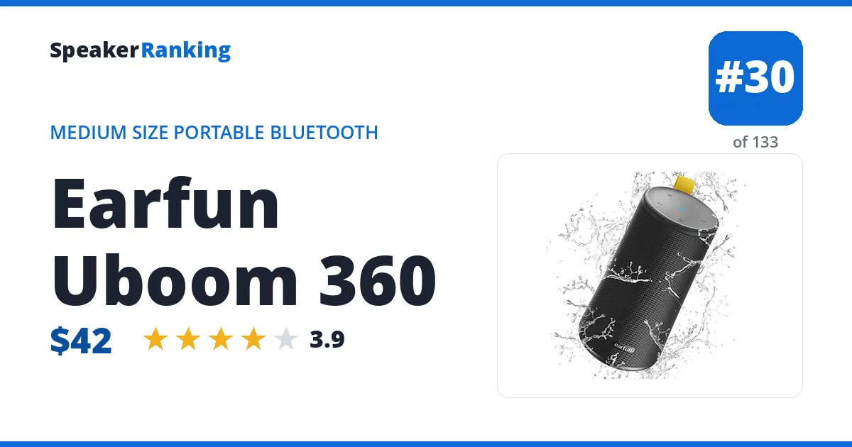 Earfun Uboom 360 ranking card