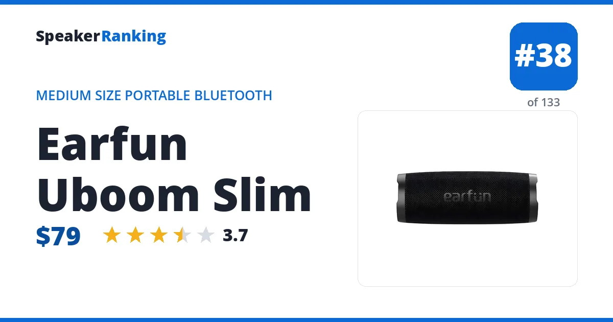 Earfun Uboom Slim ranking card