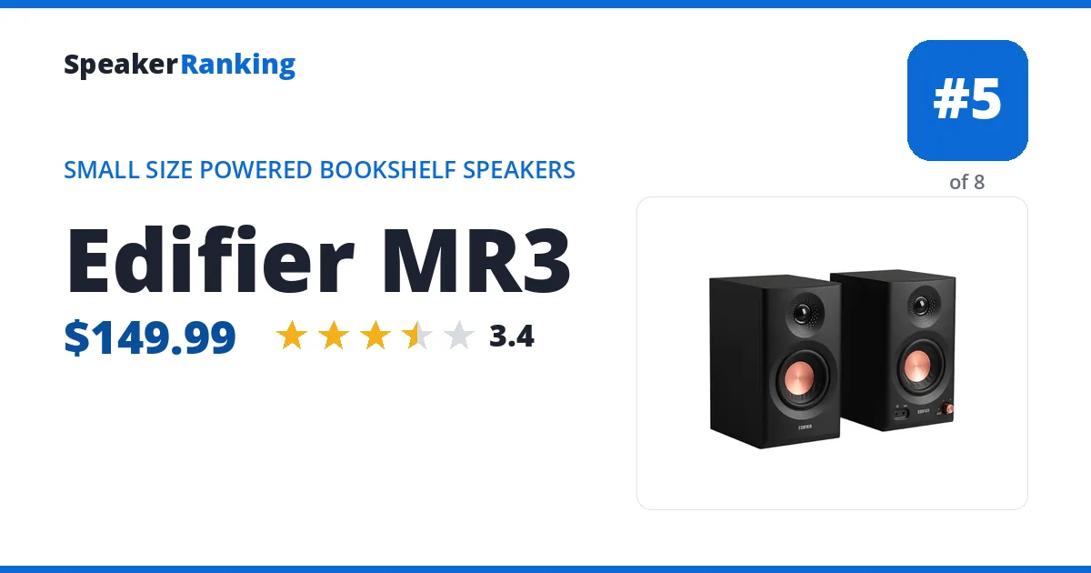 Edifier MR3 ranking card
