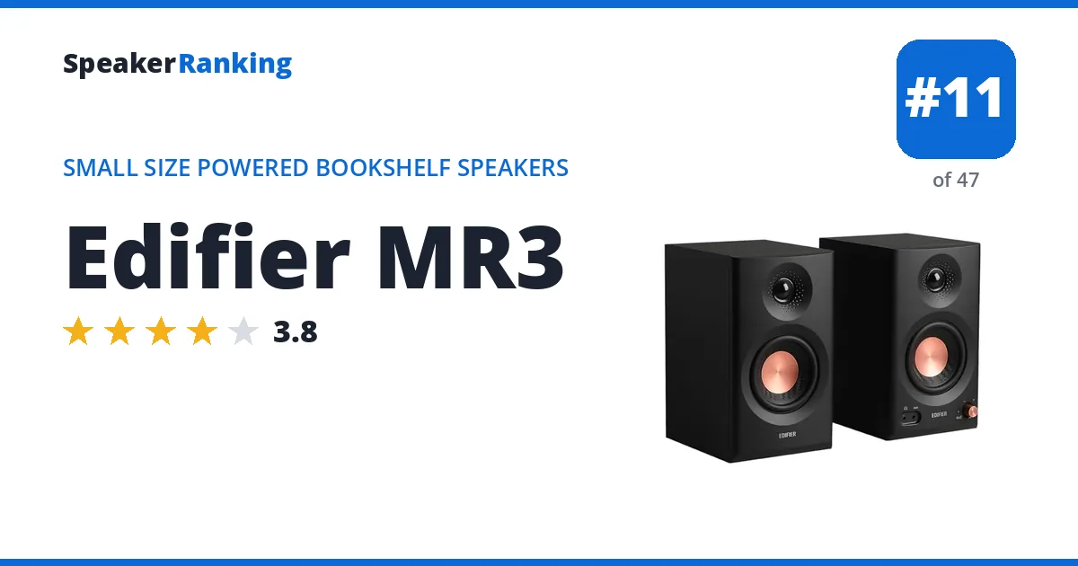 Edifier MR3 ranking card