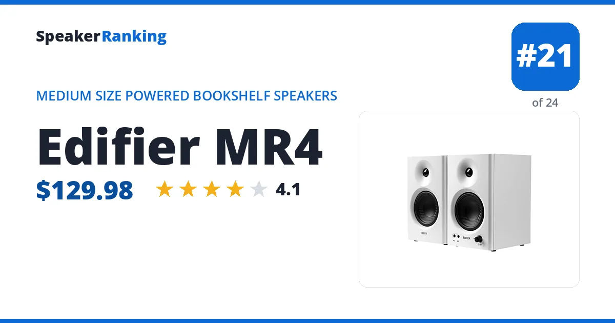 Edifier MR4 ranking card