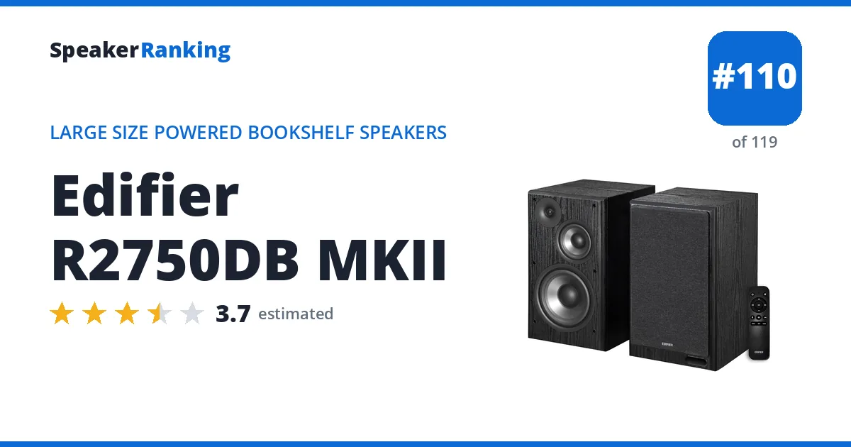Edifier R2750DB MKII ranking card