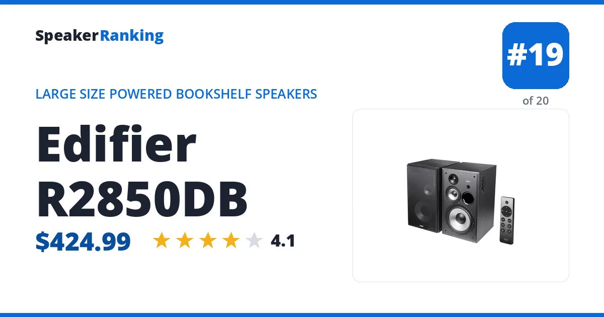 Edifier R2850DB ranking card