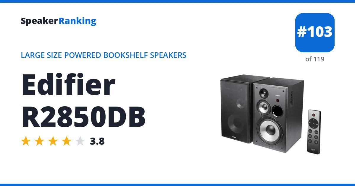 Edifier R2850DB ranking card