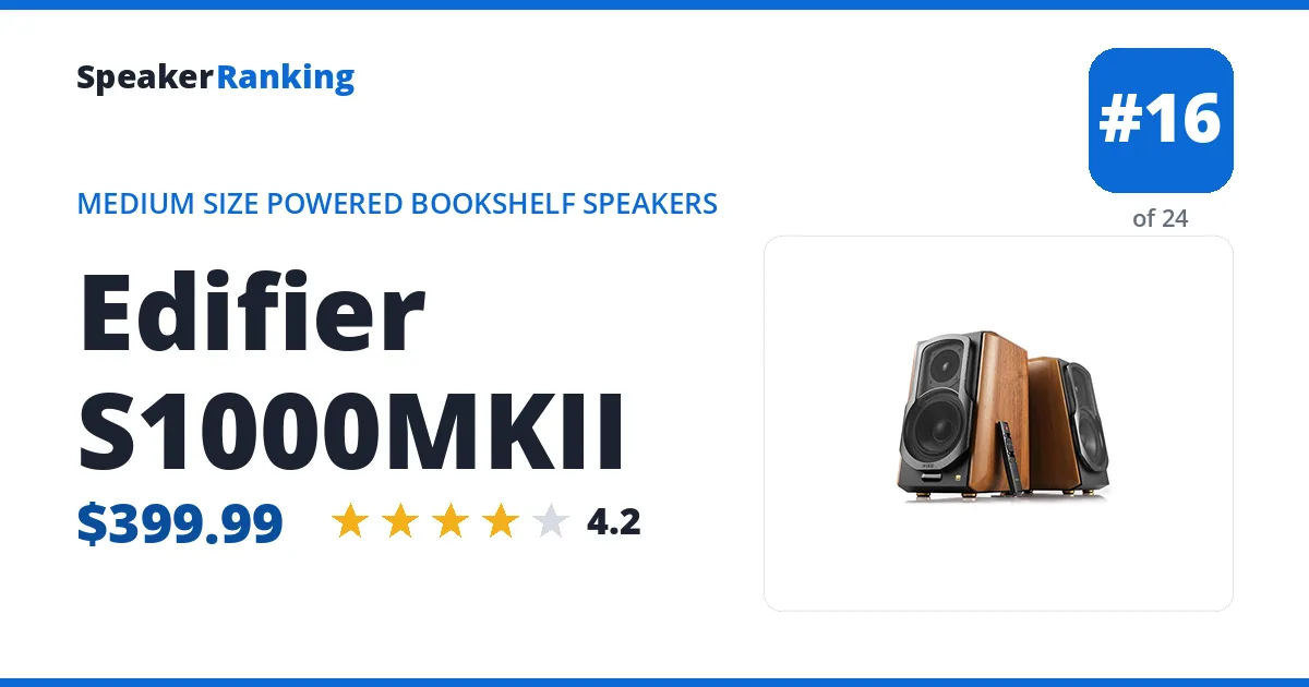 Edifier S1000MKII ranking card