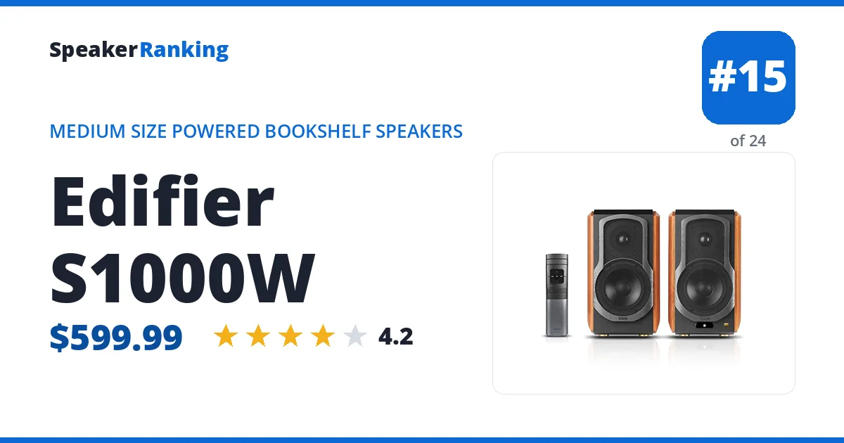 Edifier S1000W ranking card