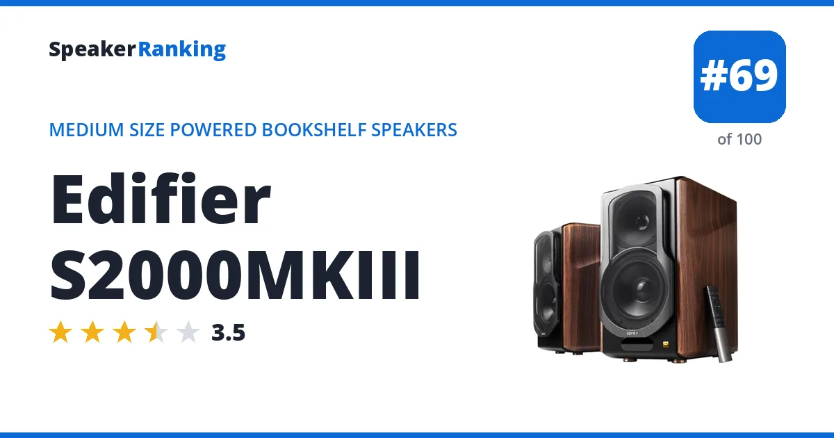 Edifier S2000MKIII ranking card