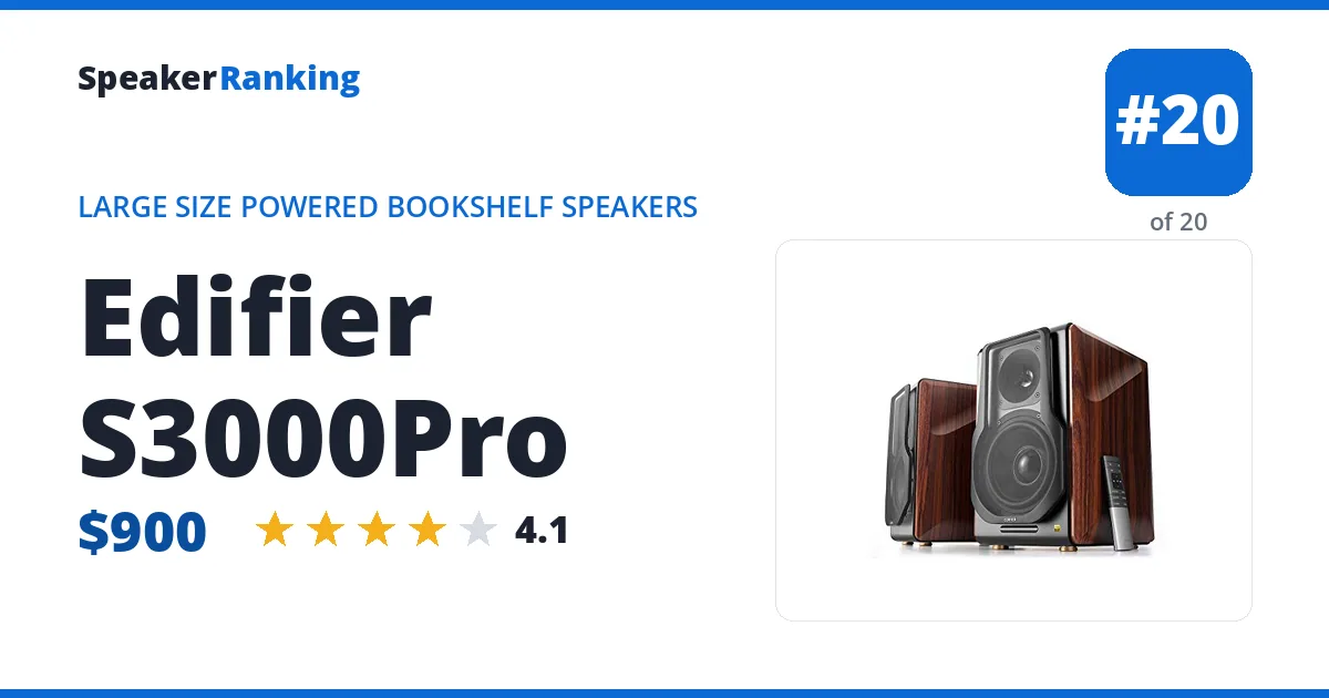 Edifier S3000Pro ranking card